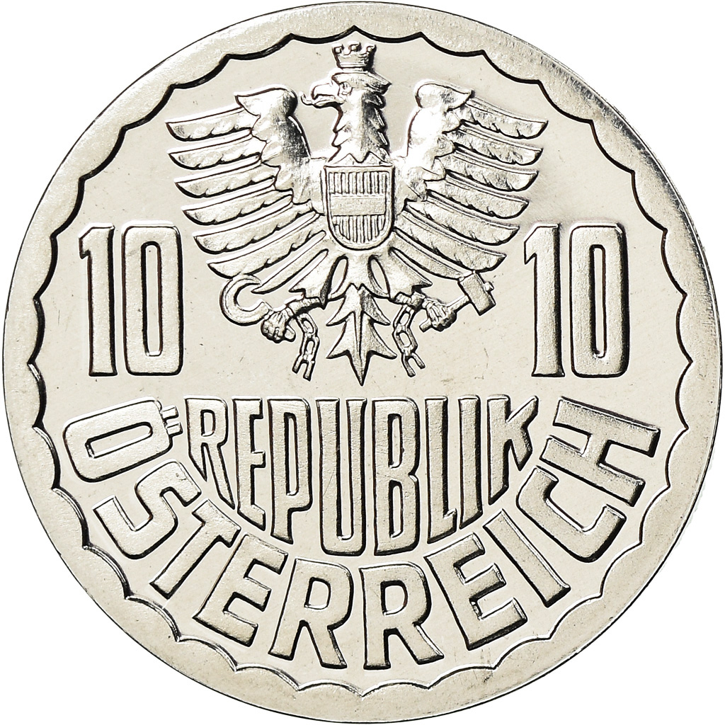 Münze, Österreich, 10 Groschen, 1987, Vienna, BE, STGL, Aluminium, KM:2878