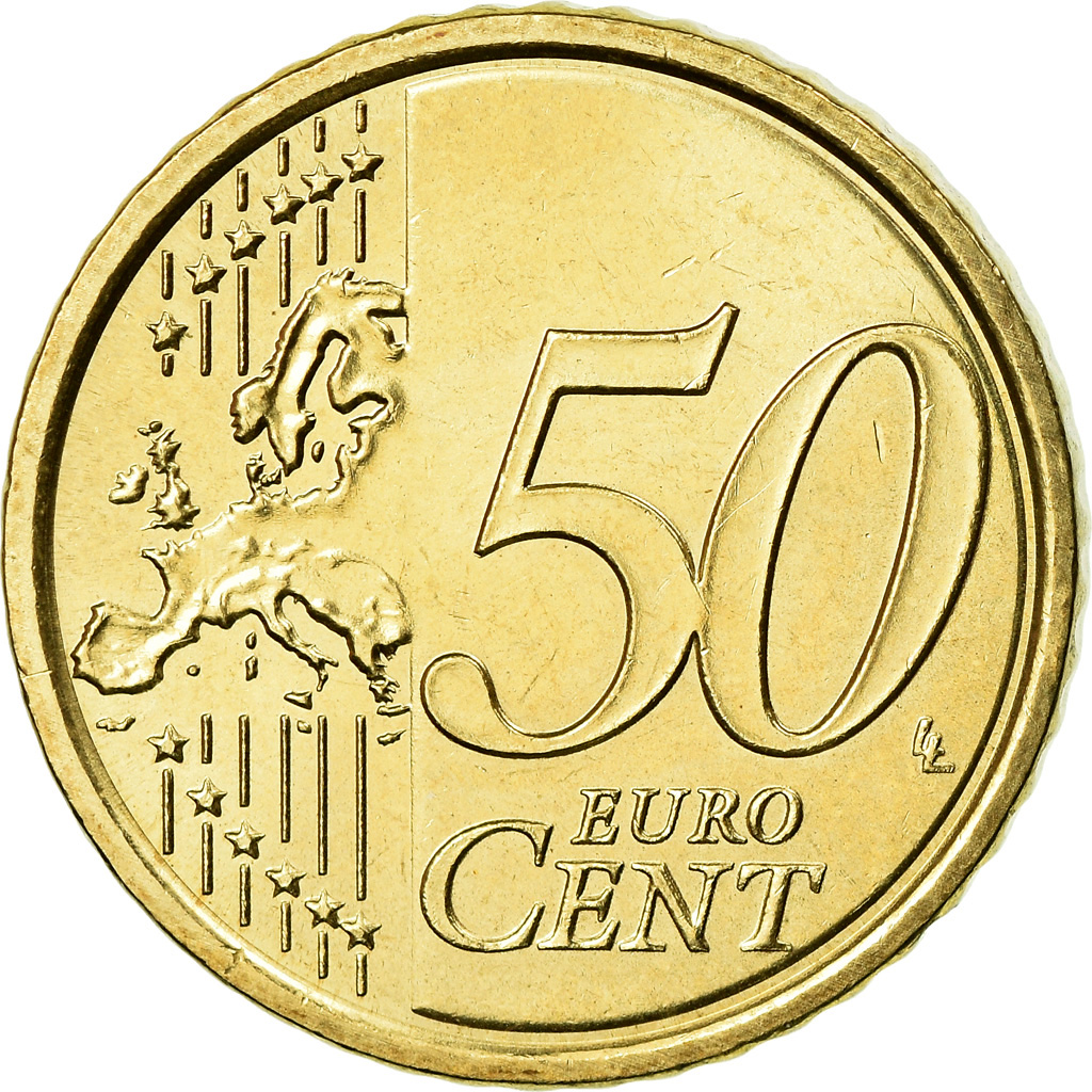 Vatikanstadt, 50 Euro Cent, 2010, VZ, Messing, KM:387