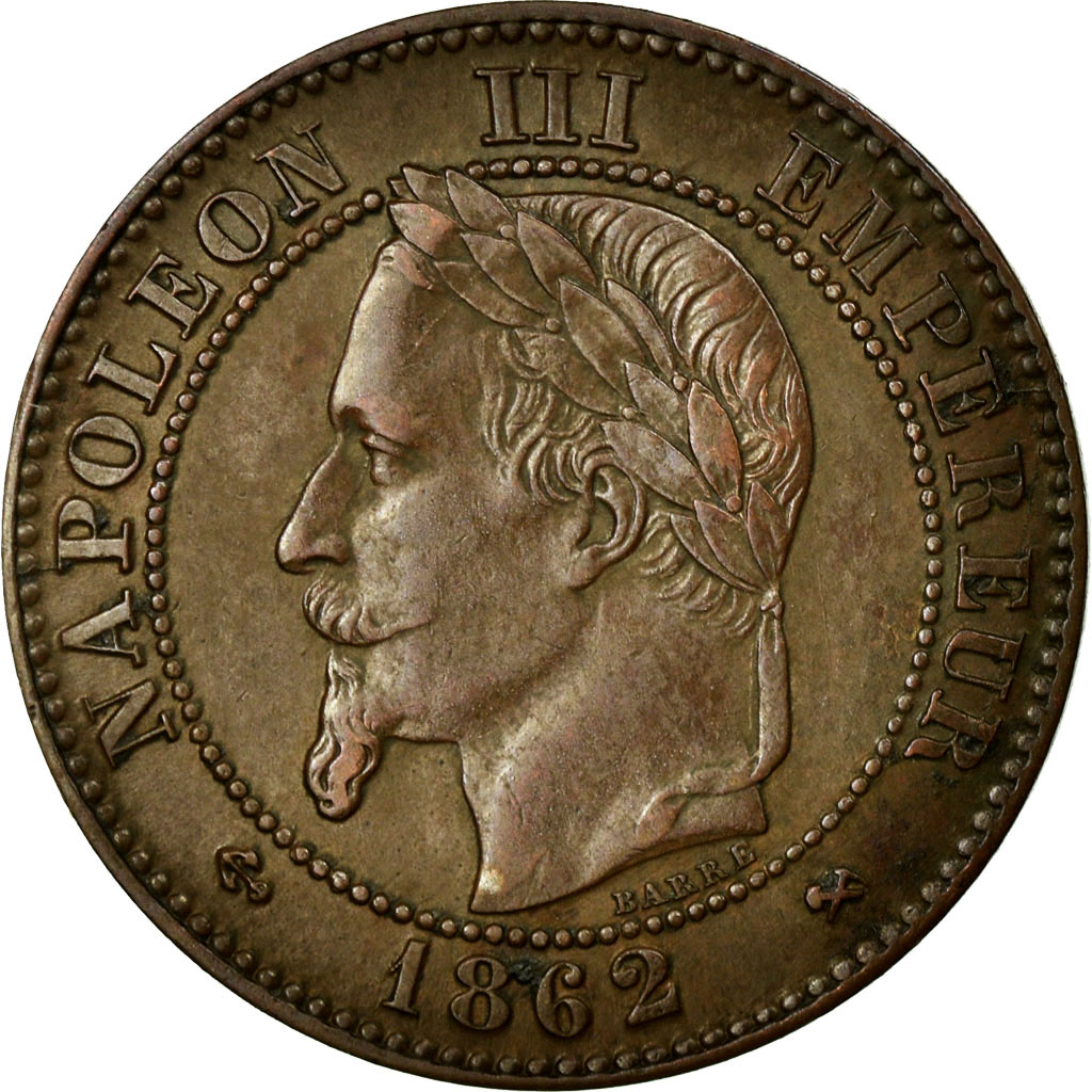 Coin, France, Napoleon III, Napoléon III, 2 Centimes, 1862, Bordeaux