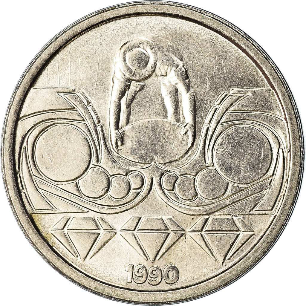 Moneda, Brasil, 10 Centavos, 1990, EBC, Acero inoxidable, KM:613