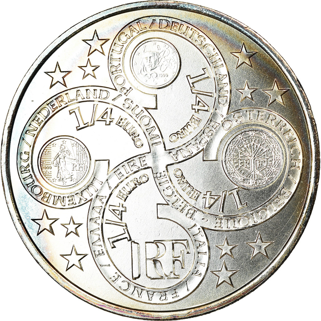 France, 1/4 Euro, 2003, BU, MS(65-70), Silver, KM:1991