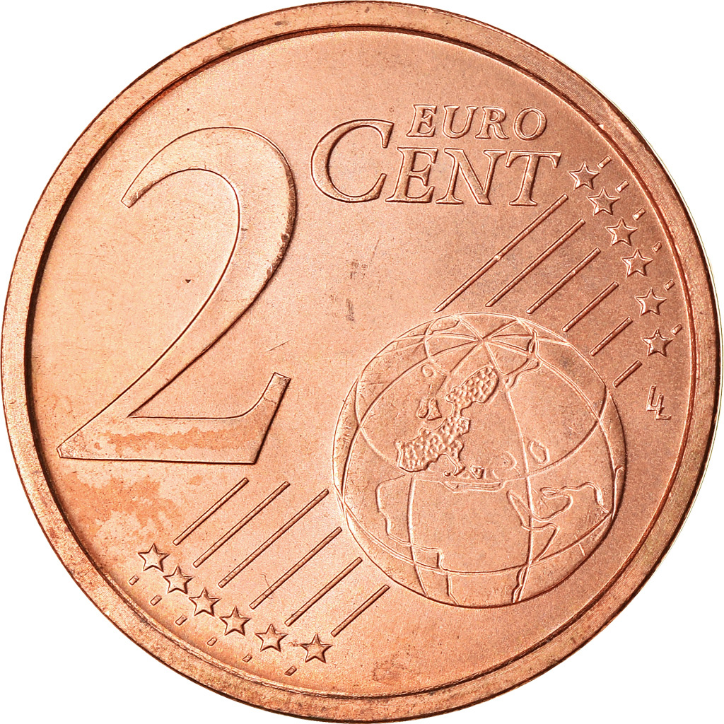 San Marino, 2 Euro Cent, 2004, SS+, Copper Plated Steel, KM:441