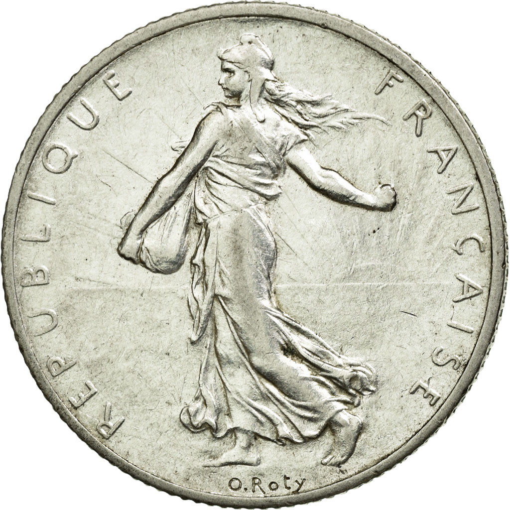 Coin, France, Semeuse, 2 Francs, 1908, Paris, , Silver, KM:845.1