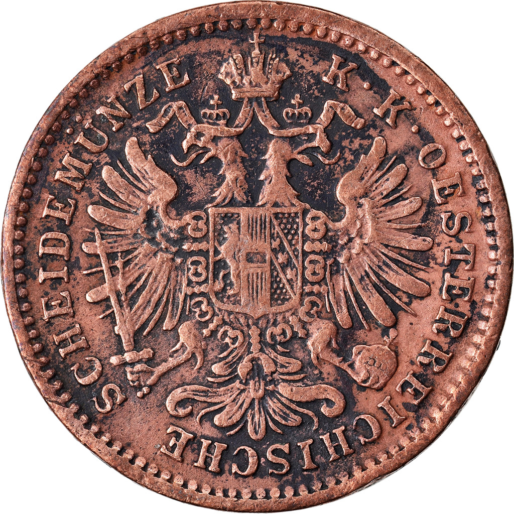 Münze, Österreich, Franz Joseph I, Kreuzer, 1885, SS+, Kupfer, KM:2187