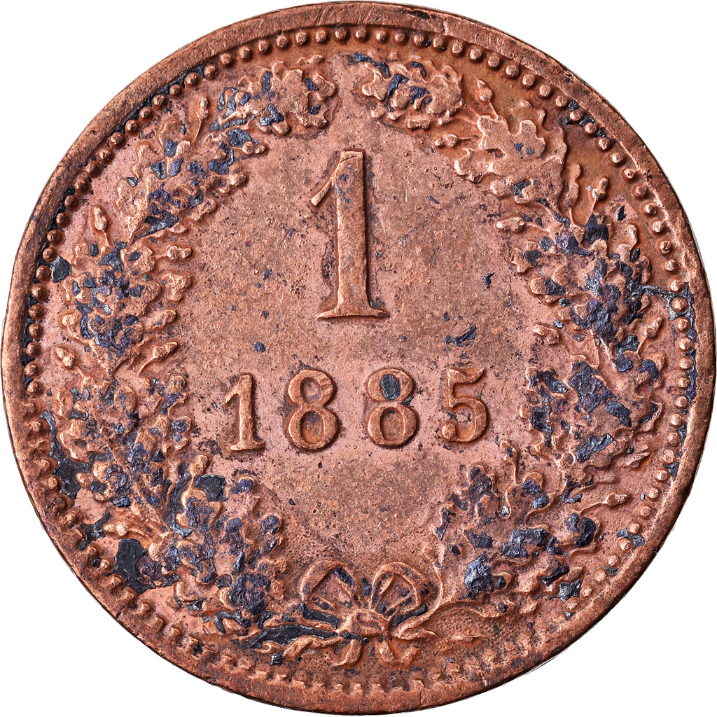 Münze, Österreich, Franz Joseph I, Kreuzer, 1885, SS+, Kupfer, KM:2187