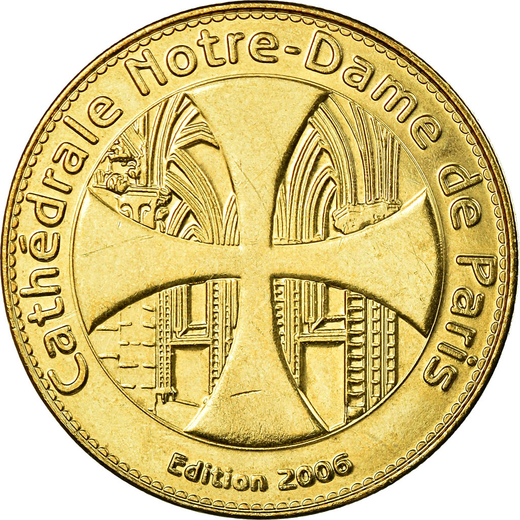 France, Token, Touristic token, Paris - Notre Dame - Vierge à l'enfant, Arts &