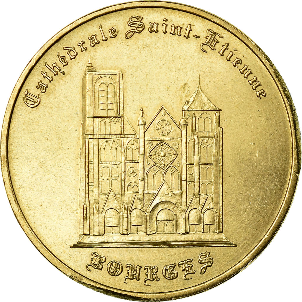 France, Token, Touristic token, Bourges - Cathédrale n°1, Arts & Culture