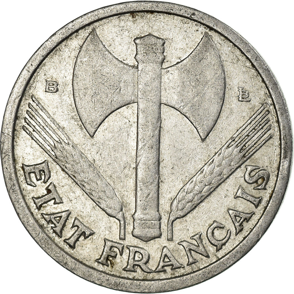 Coin, France, Bazor, Franc, 1943, Beaumont-le-Roger, , Aluminum,