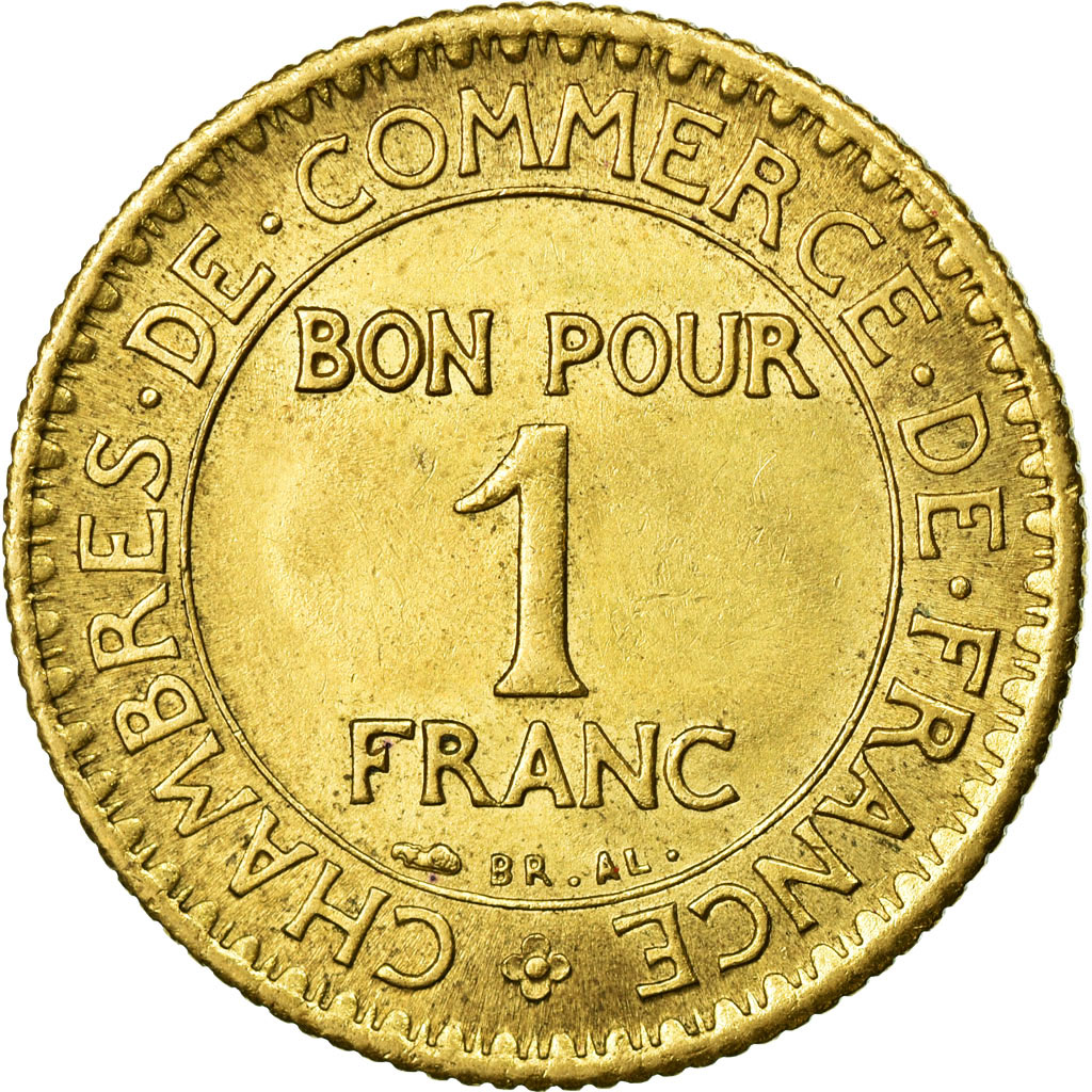 Coin, France, Chambre de commerce, Franc, 1921, Paris, 