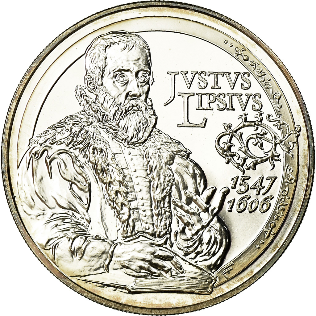 Belgien, 10 Euro, Justus Lipsius, 2006, Proof, STGL, Silber, KM:255