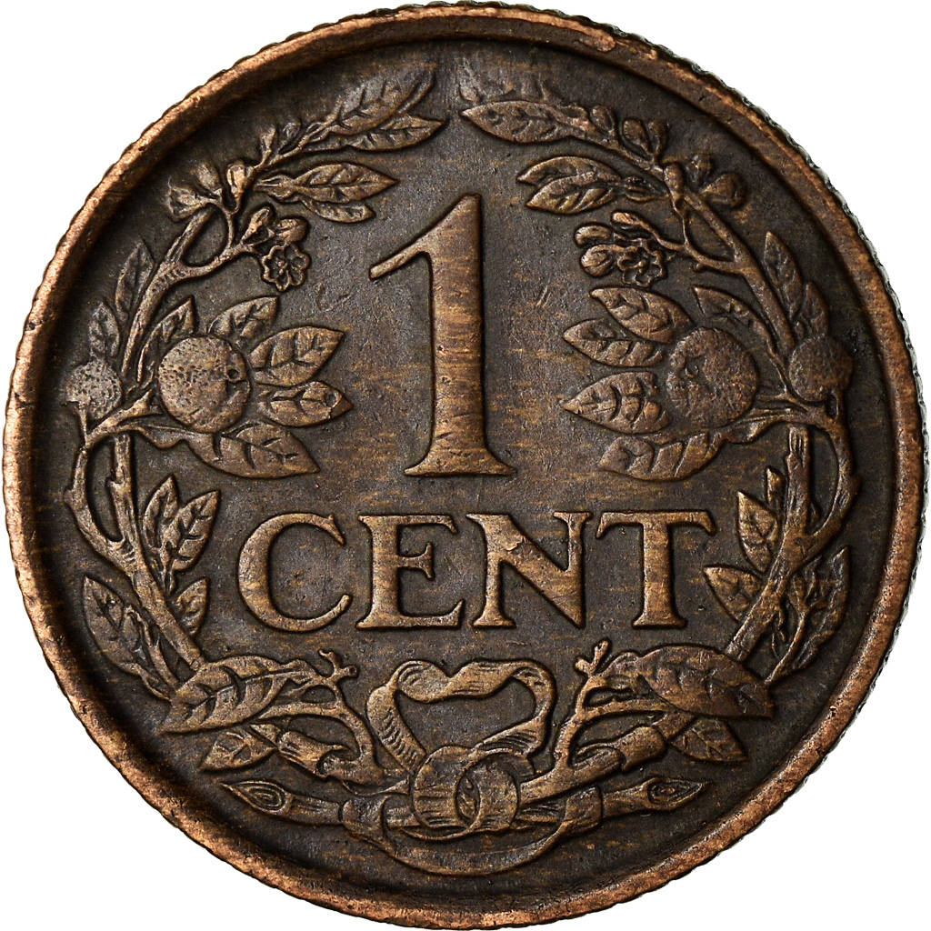 Moneda, Países Bajos, Wilhelmina I, Cent, 1917, MBC, Bronce, KM:152