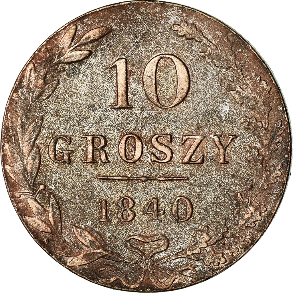 Coin, Poland, Nicholas I, 10 Groszy, 1840, Moneta Wschovensis, 