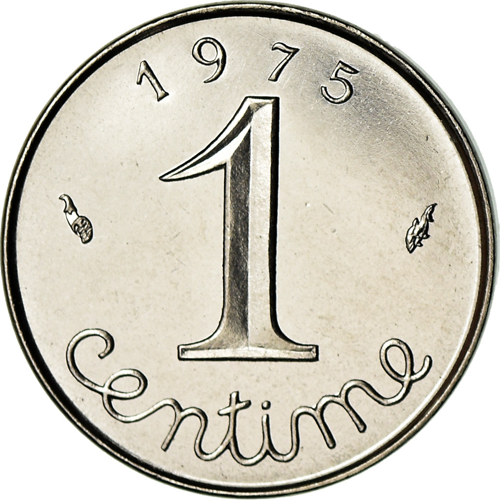 Coin, France, Épi, Centime, 1975, Paris, , Stainless Steel, KM:928