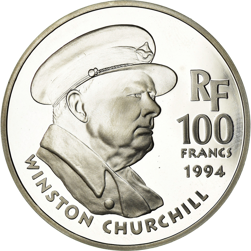 Coin, France, Churchill, 100 Francs, 1994, BE, , Silver, KM:1037