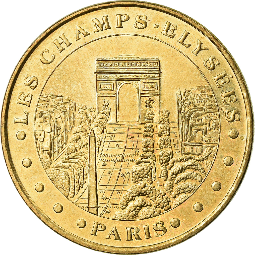 Francia, Token, Jetón turístico, Paris - Les Champs Elysées, Arts & Culture