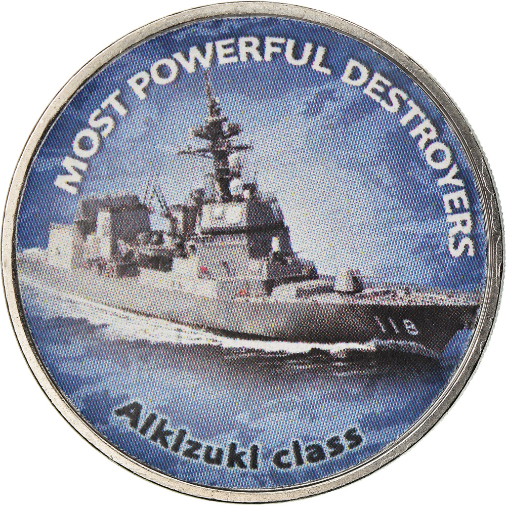 Münze, Simbabwe, Shilling, 2018, Warship -  Destroyer Alklzuki, UNZ, Nickel