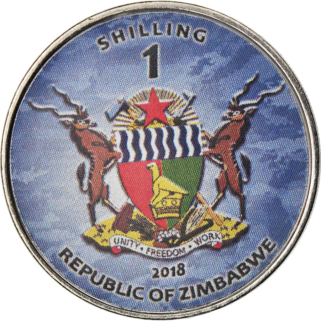 Münze, Simbabwe, Shilling, 2018, Warship -  Destroyer Alklzuki, UNZ, Nickel