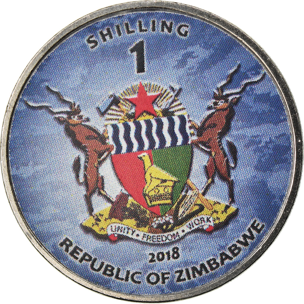 Münze, Simbabwe, Shilling, 2018, Warship -  Destroyer Alklzuki, UNZ, Nickel