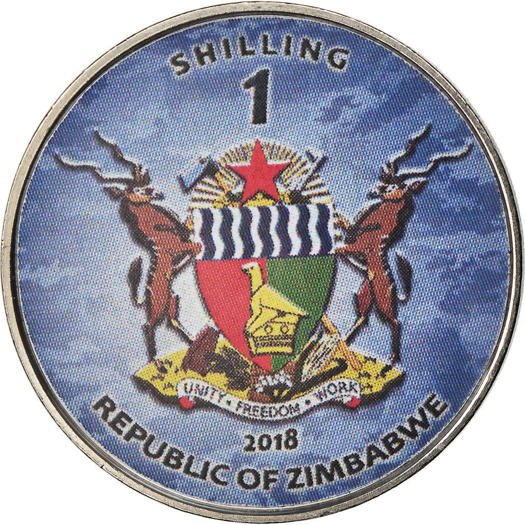 Münze, Simbabwe, Shilling, 2018, Warship -  Destroyer Zumwalt, UNZ, Nickel