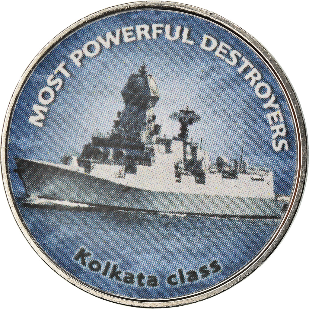 Münze, Simbabwe, Shilling, 2018, Warship -  Destroyer Kolkata, UNZ, Nickel