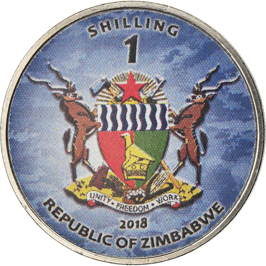 Münze, Simbabwe, Shilling, 2018, Warship -  Destroyer Kolkata, UNZ, Nickel
