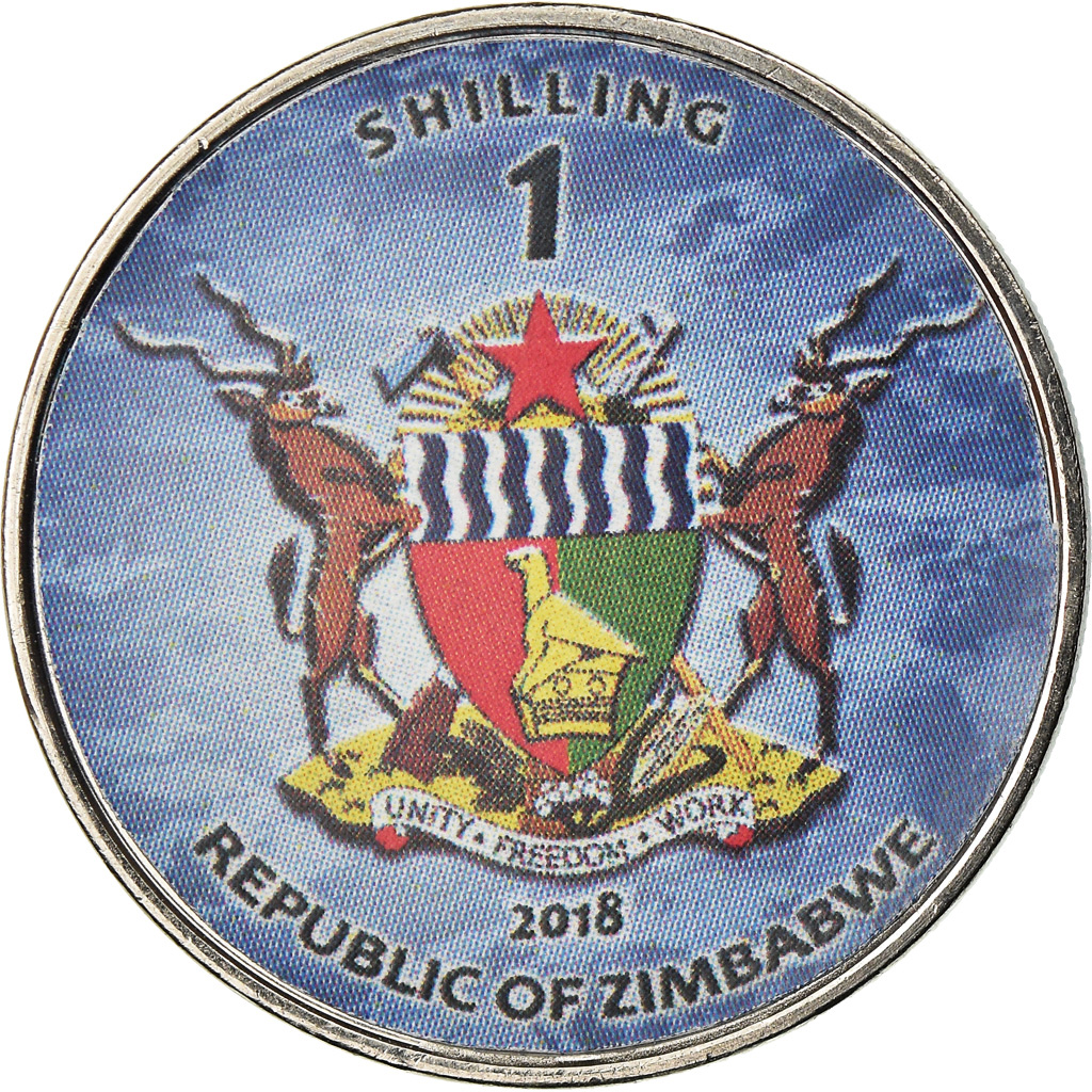 Moneda, Zimbabue, Shilling, 2018, Warship - Destroyer type 052D, SC, Níquel
