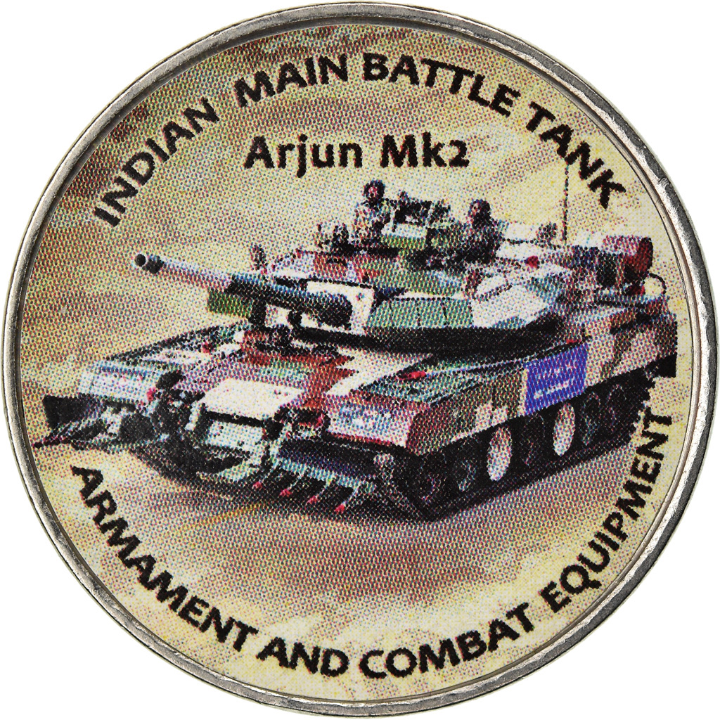 Moneda, Zimbabue, Shilling, 2019, Tanks - Arjun Mk2, SC, Níquel chapado en