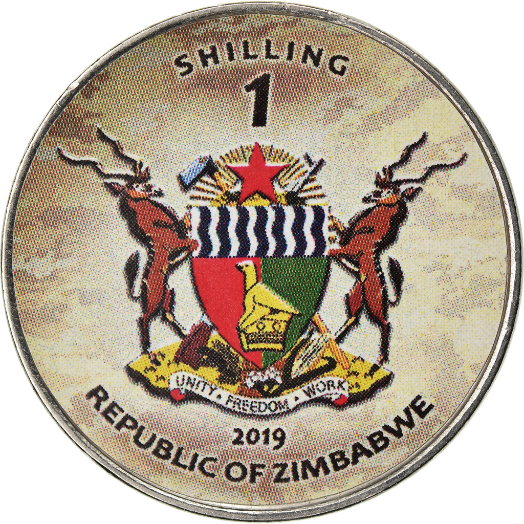 Moneda, Zimbabue, Shilling, 2019, Tanks - Arjun Mk2, SC, Níquel chapado en