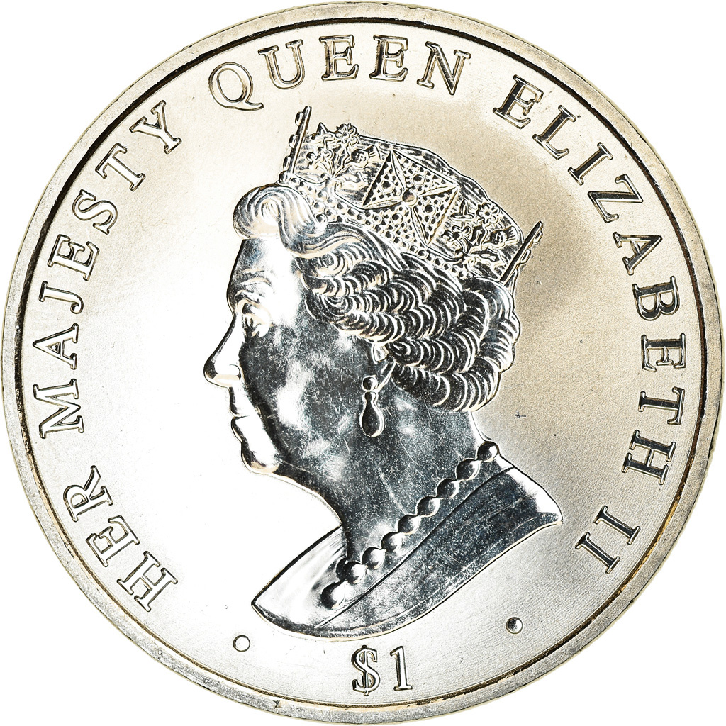 Coin, BRITISH VIRGIN ISLANDS, Dollar, 2017, Franklin Mint, Jubilé de saphir