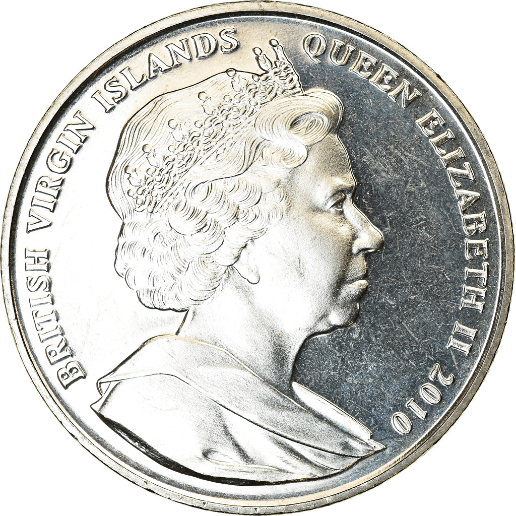 Coin, BRITISH VIRGIN ISLANDS, Dollar, 2010, Franklin Mint, Coupe du monde de