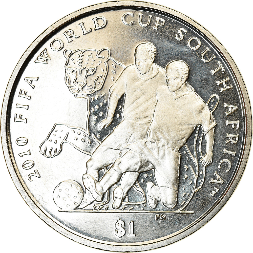 Coin, BRITISH VIRGIN ISLANDS, Dollar, 2010, Franklin Mint, Coupe du monde de