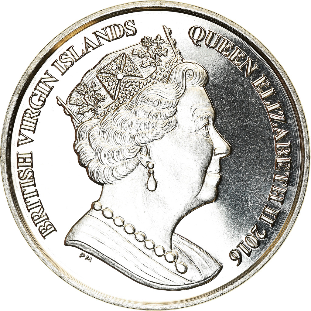 Coin, BRITISH VIRGIN ISLANDS, Dollar, 2016, Franklin Mint, Discipline Olympique