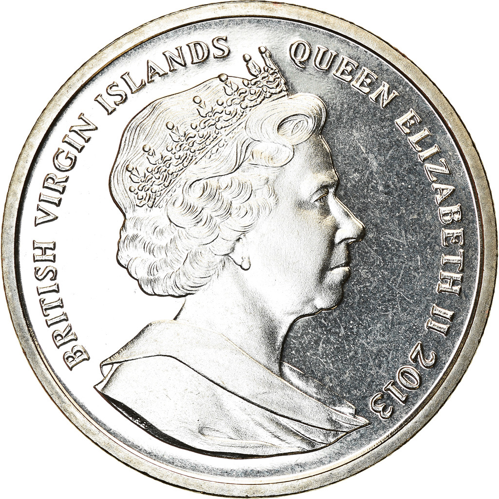 Coin, BRITISH VIRGIN ISLANDS, Dollar, 2013, Franklin Mint, Dynastie Romanov -