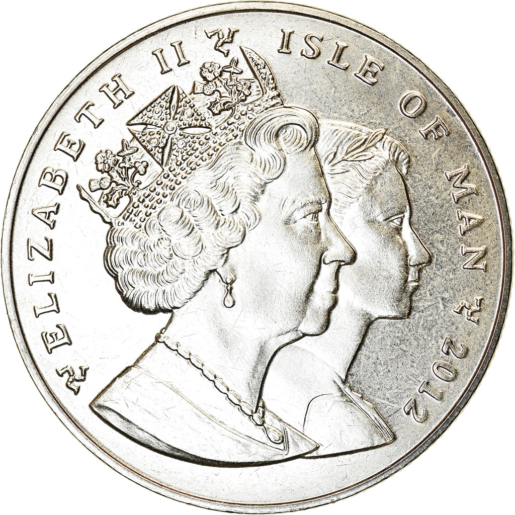 Coin, Isle of Man, Elizabeth II, Crown, 2012, Pobjoy Mint, Discipline olympique
