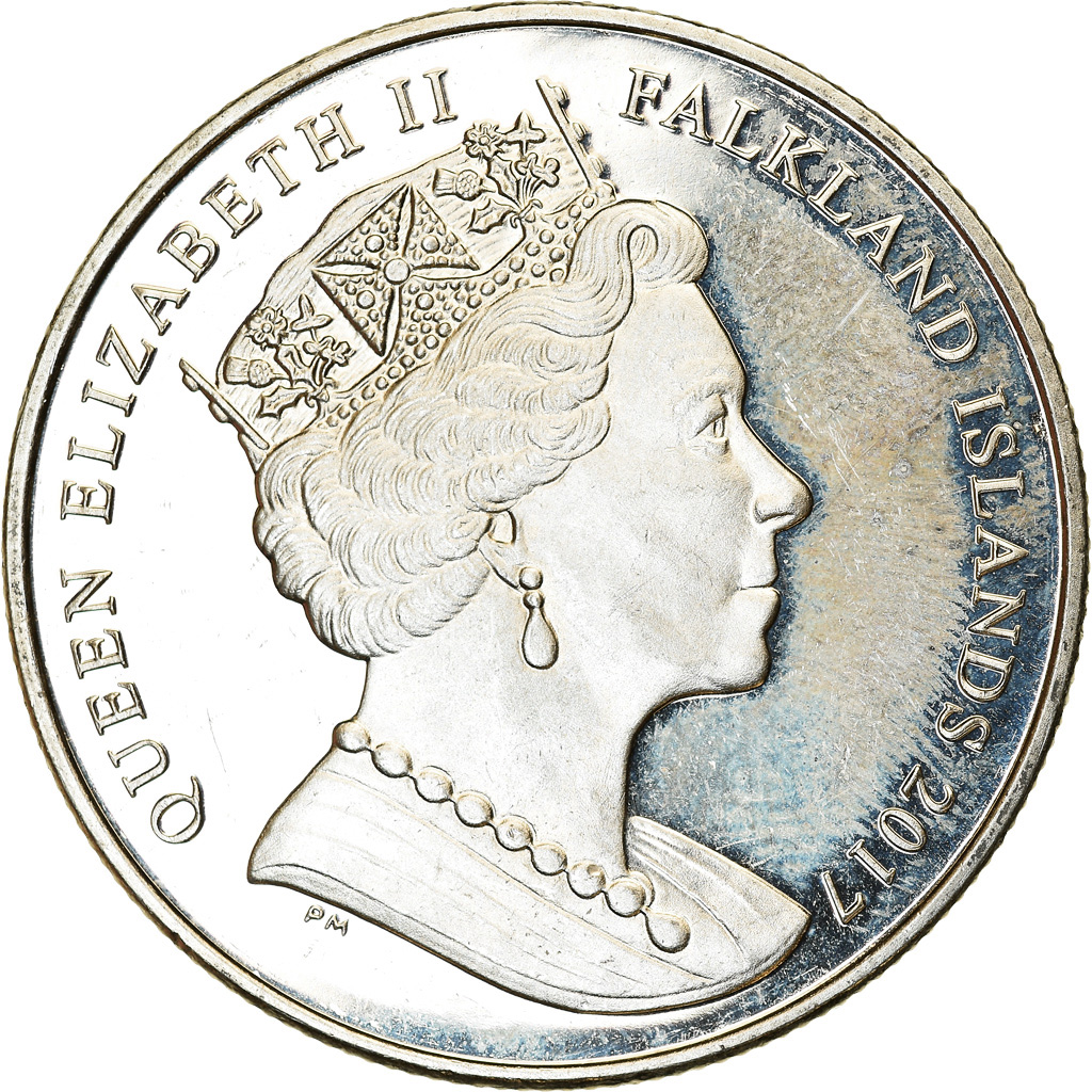 Coin, Falkland Islands, Crown, 2017, Maison des Windsor - George VI, 