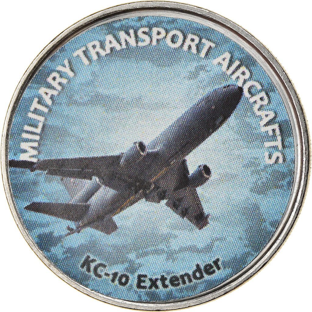 Moneda, Zimbabue, Shilling, 2020, Avions - KC-10 Extender, SC, Níquel chapado
