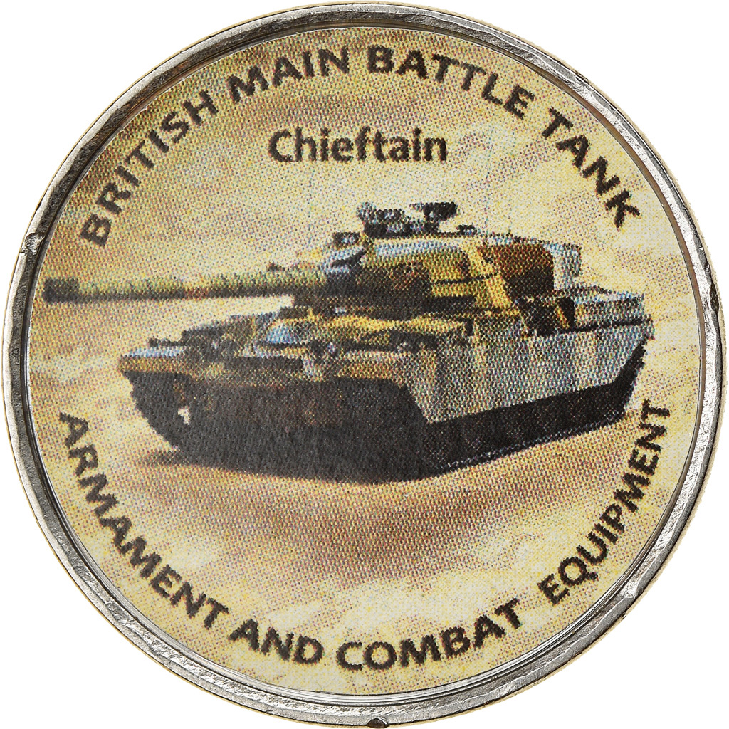 Moneda, Zimbabue, Shilling, 2020, Tanks - Chieftain, SC, Níquel chapado en
