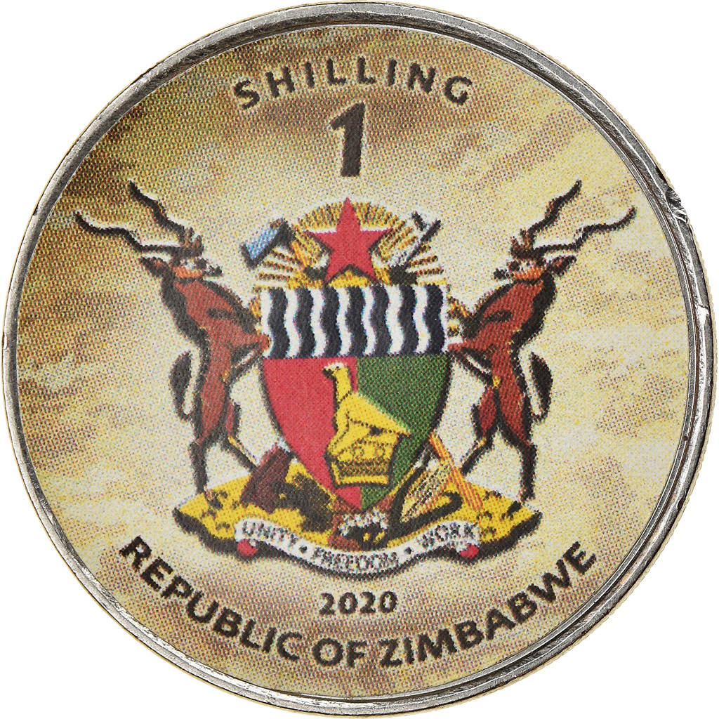 Moneda, Zimbabue, Shilling, 2020, Tanks - Chieftain, SC, Níquel chapado en