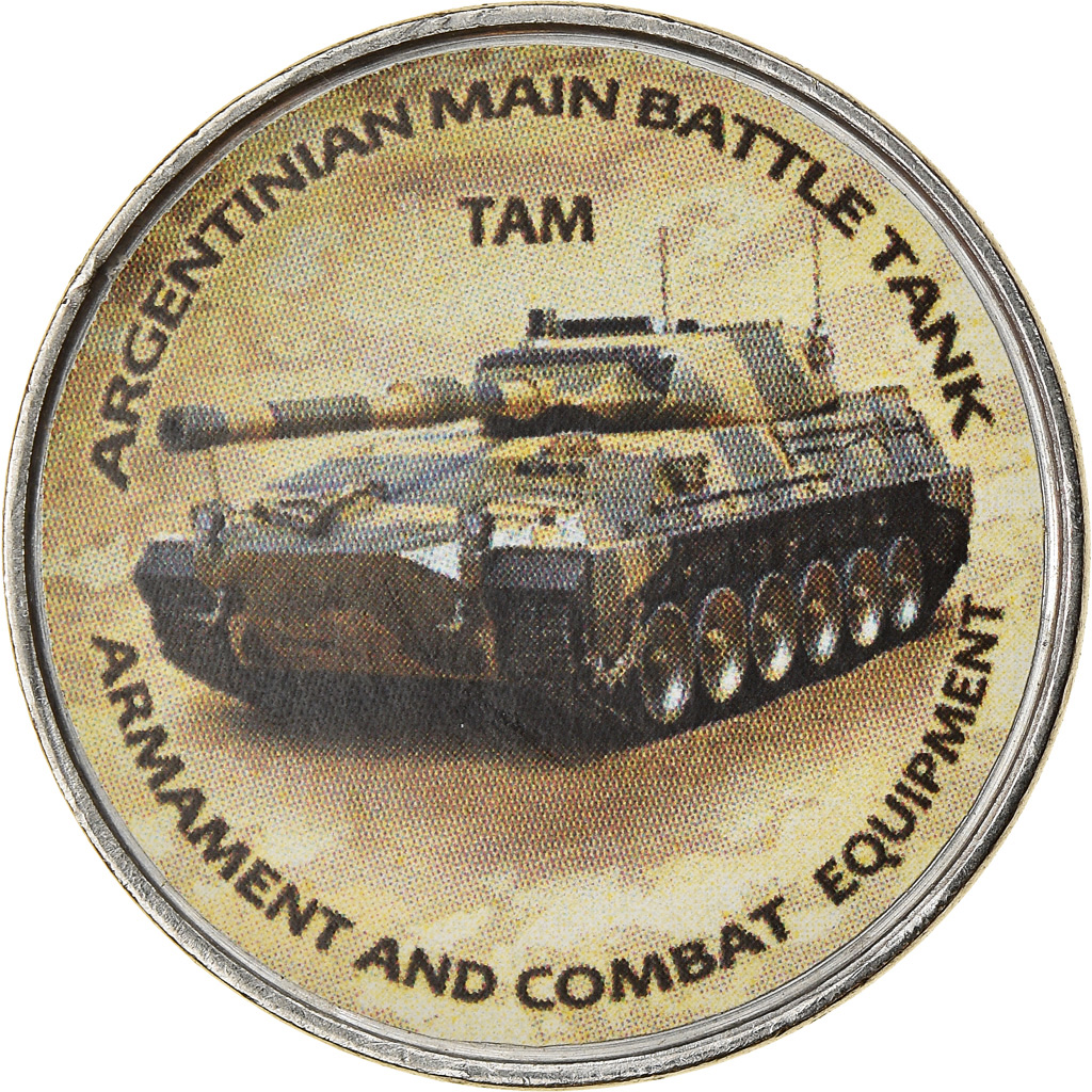 Moneda, Zimbabue, Shilling, 2020, Tanks - TAM, SC, Níquel chapado en acero