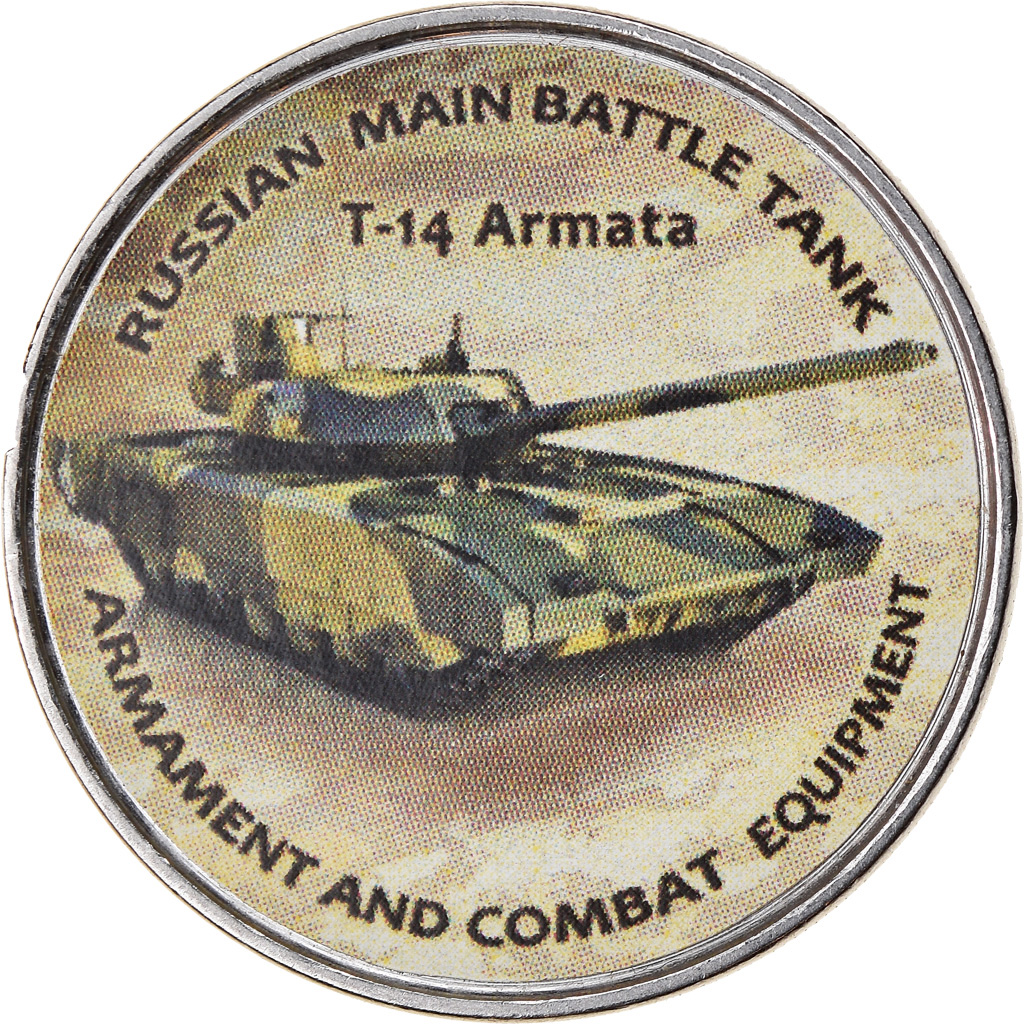 Moneda, Zimbabue, Shilling, 2020, Tanks - T-14 Armata, SC, Níquel chapado en