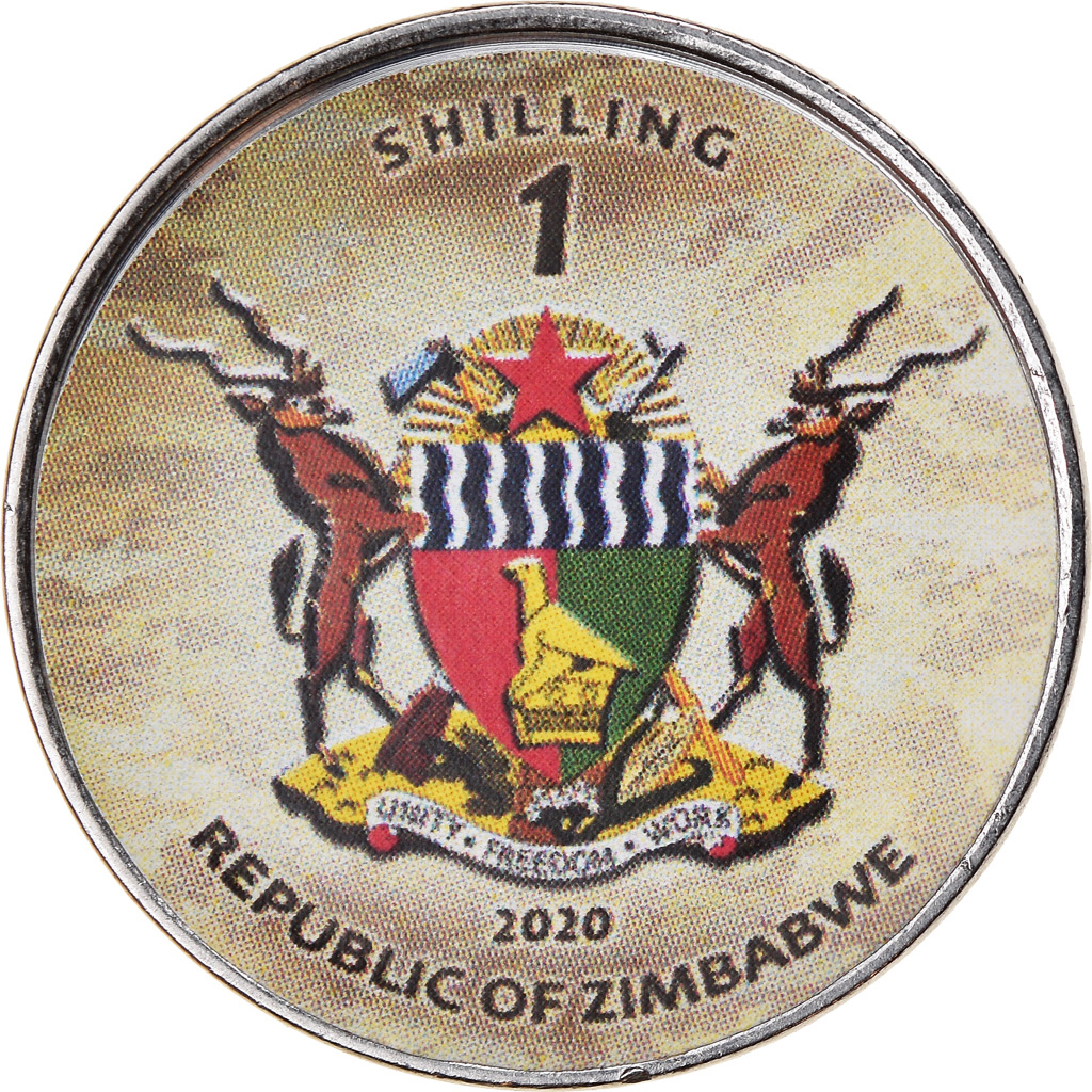 Moneda, Zimbabue, Shilling, 2020, Tanks - Type 74, SC, Níquel chapado en acero