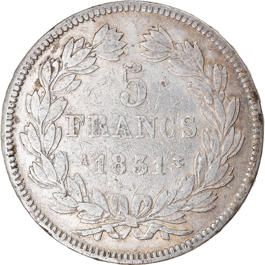 Coin, France, Louis-Philippe, 5 Francs, 1831, Paris, , Silver
