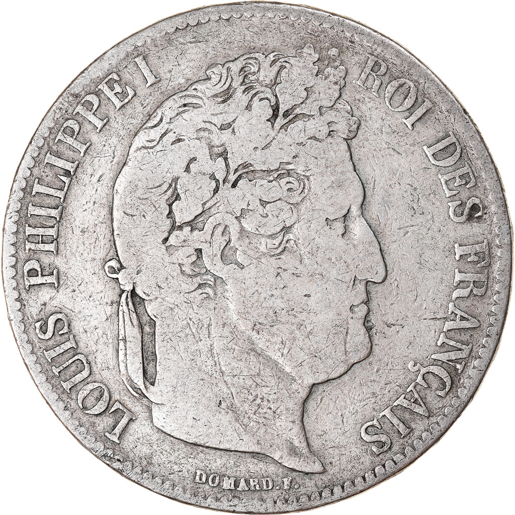 Coin, France, Louis-Philippe, 5 Francs, 1835, Toulouse, , Silver