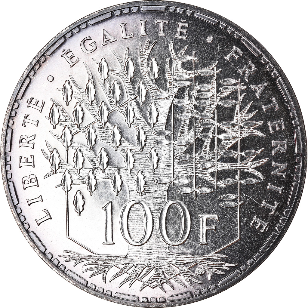 Coin, France, Panthéon, 100 Francs, 1988, Paris, , Silver, KM:951.1