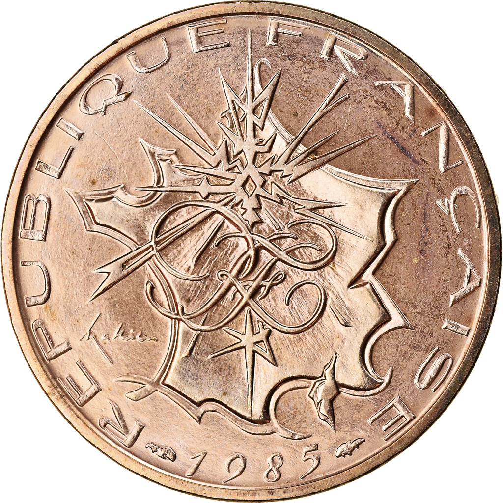 Coin, France, Mathieu, 10 Francs, 1985, Paris, , Nickel-brass, KM:940
