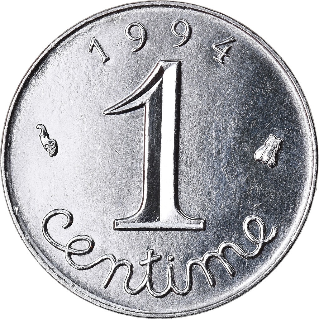 Coin, France, Épi, Centime, 1994, Paris, BU, , Stainless Steel