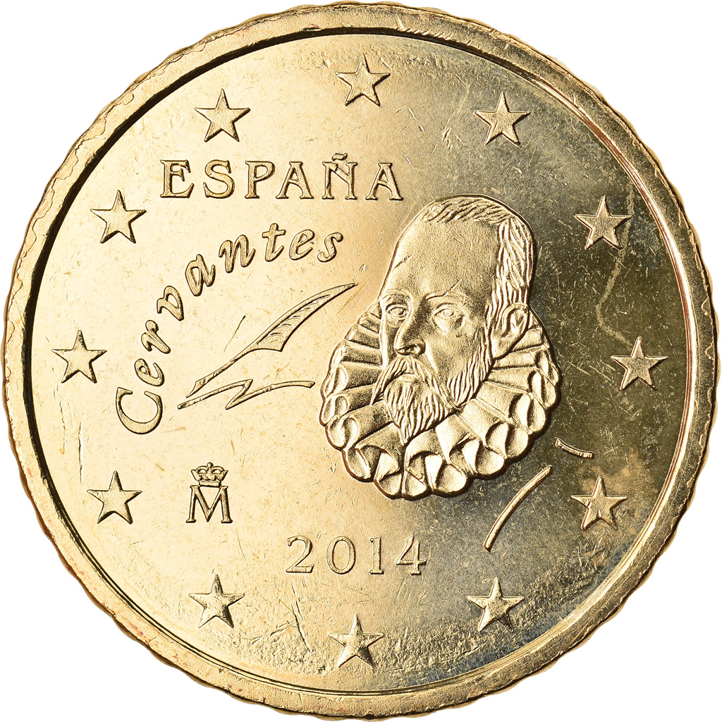 Spanien, 50 Euro Cent, 2014, UNZ, Messing