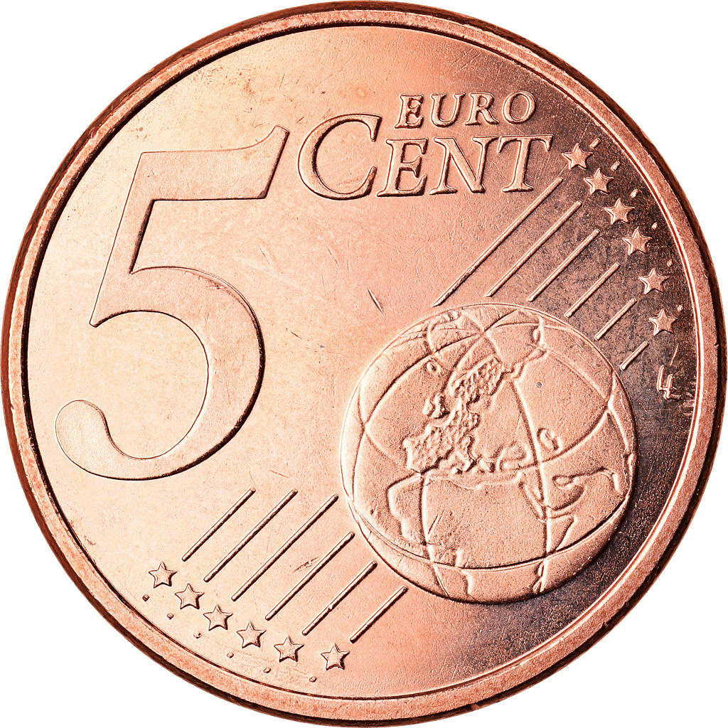 Spanien, 5 Euro Cent, 2015, UNZ, Copper Plated Steel