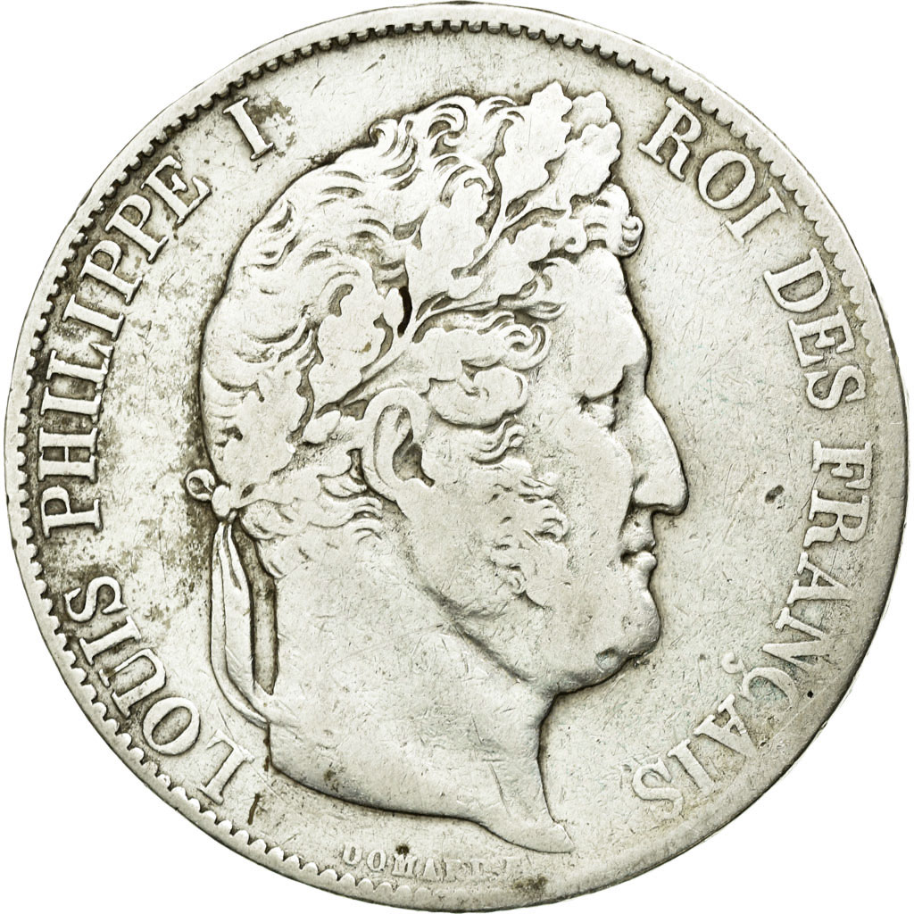 Coin, France, Louis-Philippe, 5 Francs, 1844, Lille, , Silver