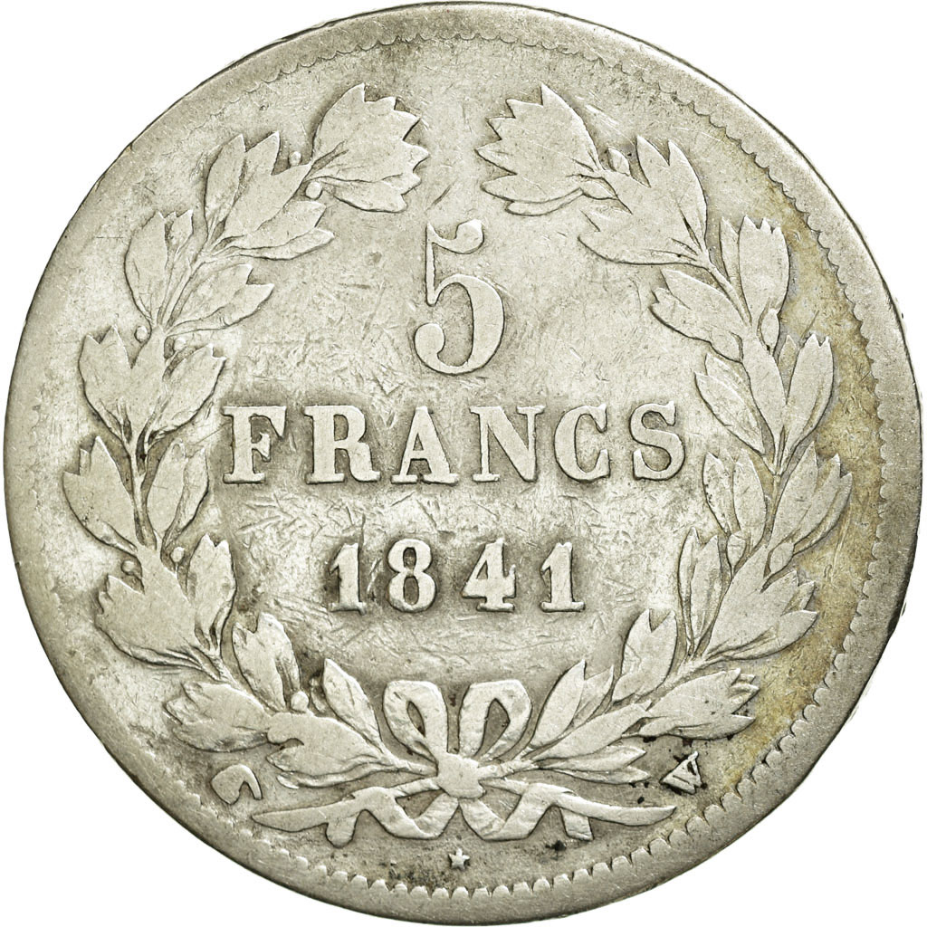Coin, France, Louis-Philippe, 5 Francs, 1841, Lille, , Silver